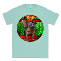 Seafoam christmas pig Classic Tee - LillyAllenDesigns