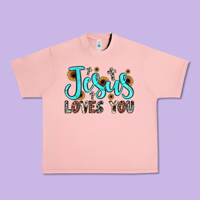 Jesus Loves You Urban Heavy Tee Designed By Jahusdesignshop