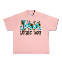 Salmon jesus loves you Urban Heavy Tee - JahusDesignShop