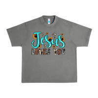 Tornado jesus loves you Urban Heavy Tee - JahusDesignShop