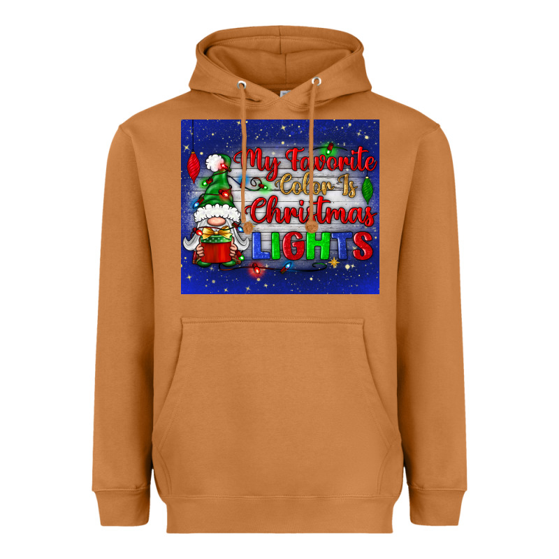 My Favorite Color Is Christmas Lights Heavyweight Hoodie by BundleAndBundleShop | Teevron