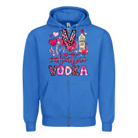 True Royal v is for vodka Zipper Hoodie - OliviaCreatesArt
