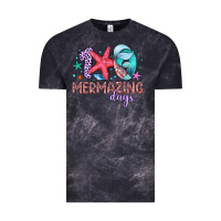 Cloud Black 100 mermazing days Vintage Tee - Artiststas