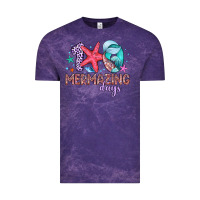 Cloud Purple 100 mermazing days Vintage Tee - Artiststas