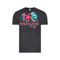 Vintage Black 100 mermazing days Vintage Tee - Artiststas