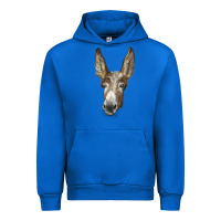 Cobalt american mammoth jackstock donkey  face Urban Hoodie - LillyAllenDesigns