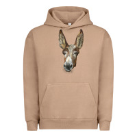 Pigment Burro american mammoth jackstock donkey  face Urban Hoodie - LillyAllenDesigns