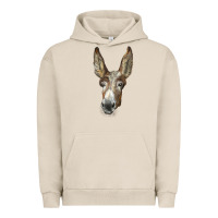 Pigment French Oak american mammoth jackstock donkey  face Urban Hoodie - LillyAllenDesigns