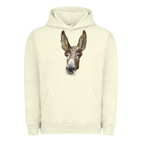 Pigment Pistachio american mammoth jackstock donkey  face Urban Hoodie - LillyAllenDesigns