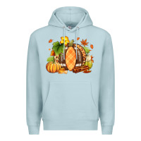 Blue Mist Fall American Football Premium Hoodie - RanaPortraitStore