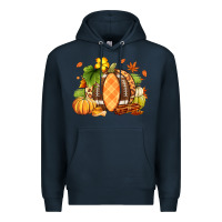 Navy Fall American Football Premium Hoodie - RanaPortraitStore
