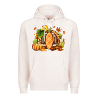 Pale Pink Fall American Football Premium Hoodie - RanaPortraitStore