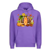 Purple Fall American Football Premium Hoodie - RanaPortraitStore