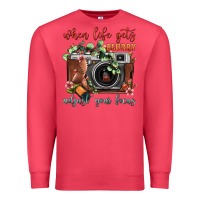 Cardinal When Life Gets Blurry Adjust Your Focus Vintage Camera Premium Sweatshirt - FaDigitalArtStudio