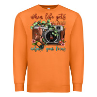 Carrot When Life Gets Blurry Adjust Your Focus Vintage Camera Premium Sweatshirt - FaDigitalArtStudio