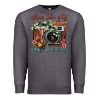 Charcoal Heather When Life Gets Blurry Adjust Your Focus Vintage Camera Premium Sweatshirt - FaDigitalArtStudio