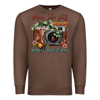 Chestnut When Life Gets Blurry Adjust Your Focus Vintage Camera Premium Sweatshirt - FaDigitalArtStudio