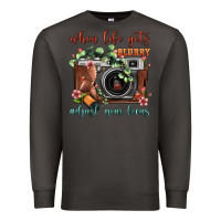 Smoke When Life Gets Blurry Adjust Your Focus Vintage Camera Premium Sweatshirt - FaDigitalArtStudio
