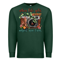 Sports Green When Life Gets Blurry Adjust Your Focus Vintage Camera Premium Sweatshirt - FaDigitalArtStudio