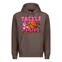 Coffee Tackle Cancer Basketball Premium Hoodie - FaDigitalArtStudio