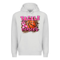 Dove Grey Tackle Cancer Basketball Premium Hoodie - FaDigitalArtStudio
