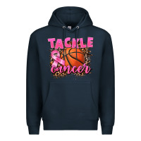 Navy Tackle Cancer Basketball Premium Hoodie - FaDigitalArtStudio