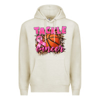 Oatmeal Heather Tackle Cancer Basketball Premium Hoodie - FaDigitalArtStudio