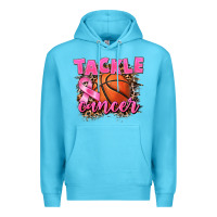 Ocean Blue Tackle Cancer Basketball Premium Hoodie - FaDigitalArtStudio
