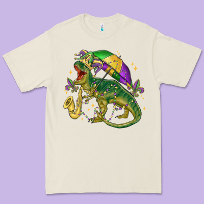 Mardi Gras Tree Rex Premium Tee Designed By Maliassmallbusiness