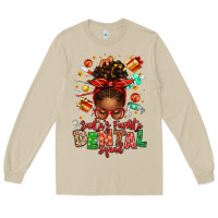 Santa's Favorite Dental Squad Afro Messy Bun Long Sleeve Tee | Teevron