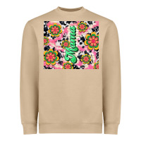 Mushroom mama with hippie daisies Heavyweight Sweatshirt - TumblerDesignByShophia