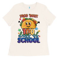 Bone taco bout 100 days of school Ladies Tee - MaliasSmallBusiness