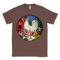 Chestnut leghorn rooster christmas ornament Classic Tee - LillyAllenDesigns