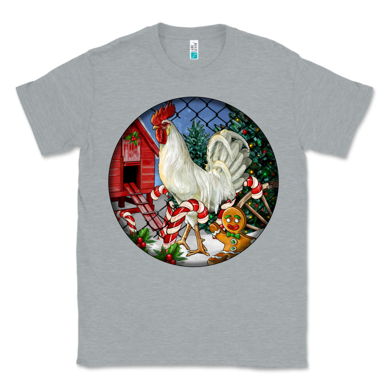 Leghorn Rooster Christmas Ornament Classic Tee by LillyAllenDesigns | Teevron