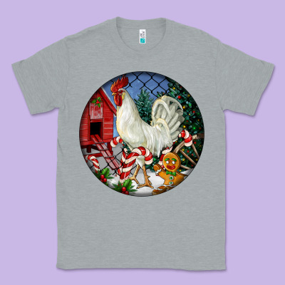 Leghorn Rooster Christmas Ornament Classic Tee Designed By Lillyallendesigns