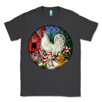 Smoke leghorn rooster christmas ornament Classic Tee - LillyAllenDesigns