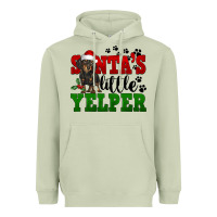 Matcha Santa's Little Yelper Heavyweight Hoodie - FaDigitalArtStudio