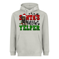 Moon Dust Santa's Little Yelper Heavyweight Hoodie - FaDigitalArtStudio