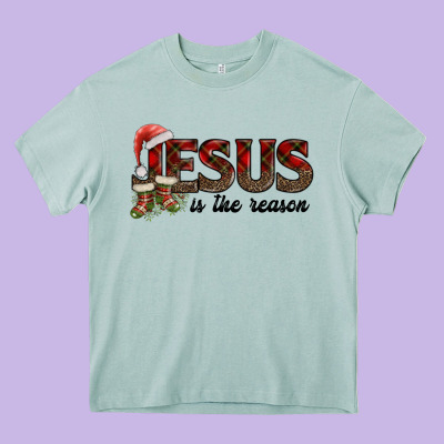 Jesus In The Reason Heavy Core Tee Designed By Adodesignshop