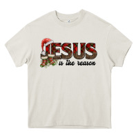 Cream jesus in the reason Heavy Core Tee - AdoDesignShop