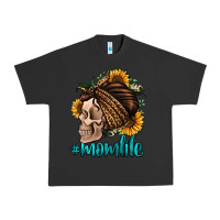 Pigment Black momlife skull with bandana Urban Heavy Tee - Jasminsmagicworld