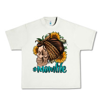 Pistachio momlife skull with bandana Urban Heavy Tee - Jasminsmagicworld