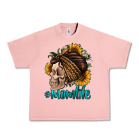 Salmon momlife skull with bandana Urban Heavy Tee - Jasminsmagicworld