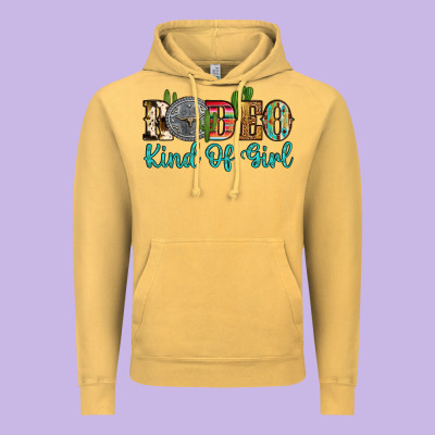 Rodeo Kind Of Girl Vintage Hoodie Designed By Artiststas