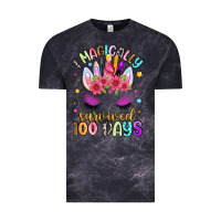 Cloud Black i magically survived 100 days Vintage Tee - Artiststas