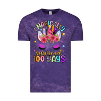 Cloud Purple i magically survived 100 days Vintage Tee - Artiststas
