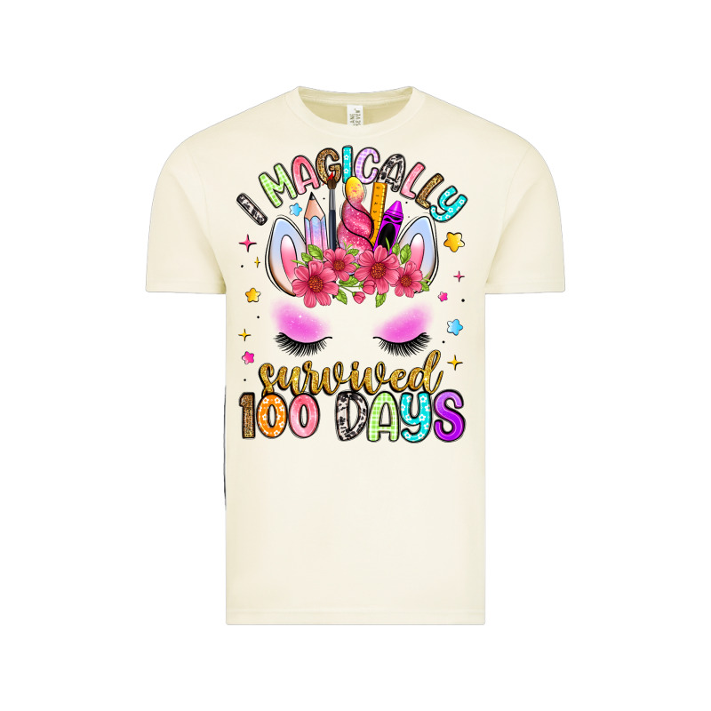 I Magically Survived 100 Days Vintage Tee by Artiststas | Teevron