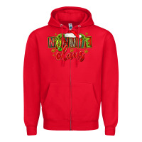 Red christmas nonnie claus Zipper Hoodie - FaDigitalArtStudio