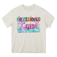 Cream birthday girl Heavy Core Tee - MaliasSmallBusiness