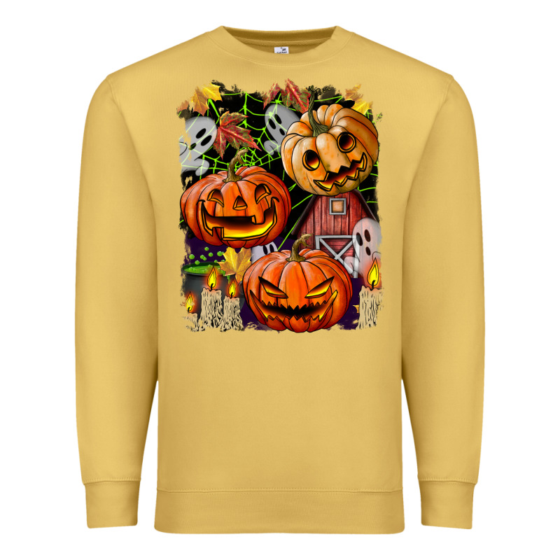Halloween Pumpkins Premium Sweatshirt by BundleAndBundleShop | Teevron